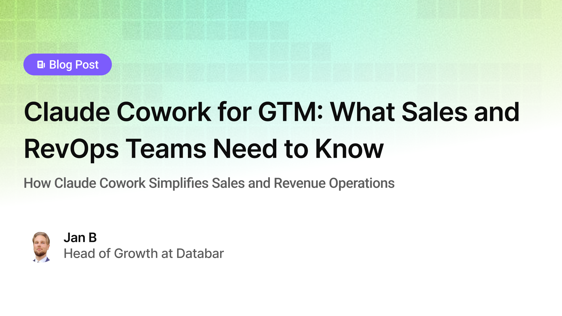 Claude Cowork for GTM: What Sales and RevOps Teams Need to Know